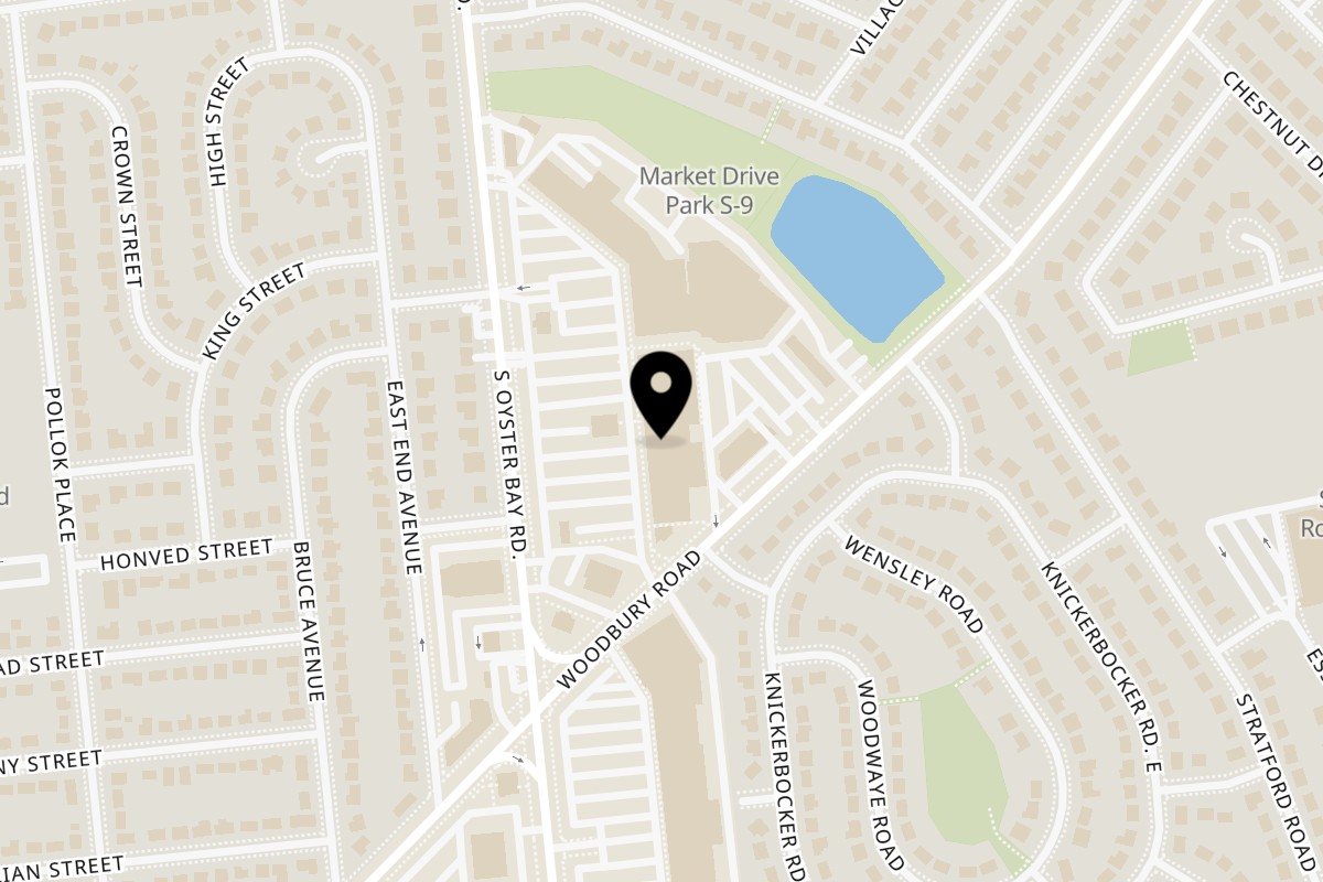 Map showing the location of Frida's Mexican Cuisine on 387 S Oyster Bay Rd in Plainview